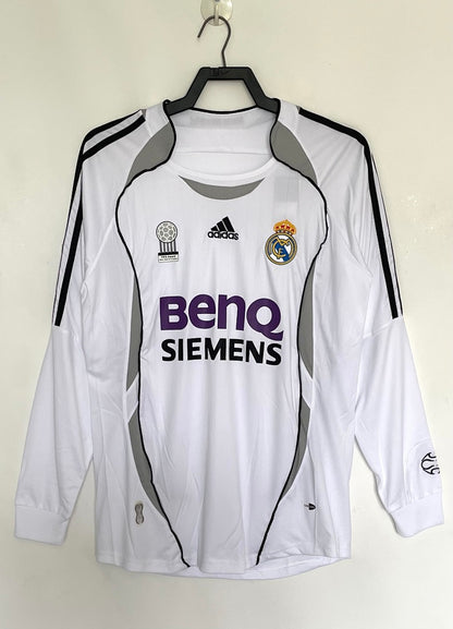 Real Madrid 06/07 Home Long Sleeve Football Shirt
