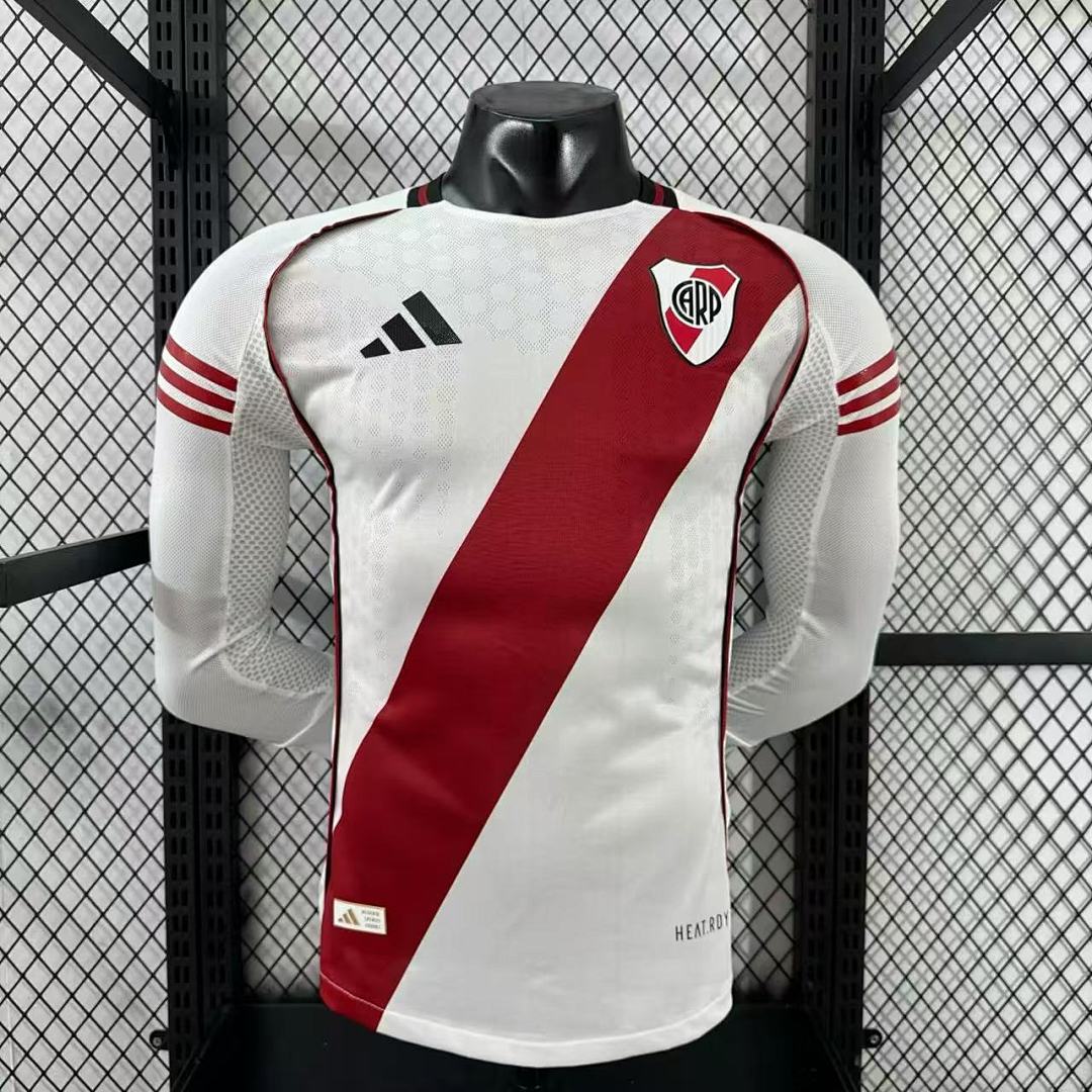 River Plate 25/26 Home Long Sleeve Football Shirt