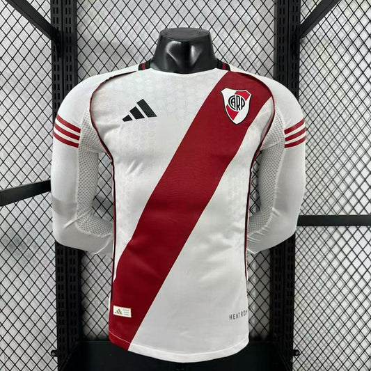 River Plate 25/26 Home Long Sleeve Football Shirt