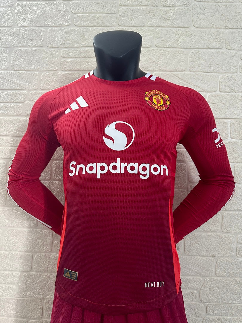 Manchester United 24/25 Home Long Sleeve Football Shirt