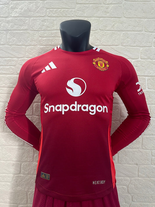 Manchester United 24/25 Home Long Sleeve Football Shirt