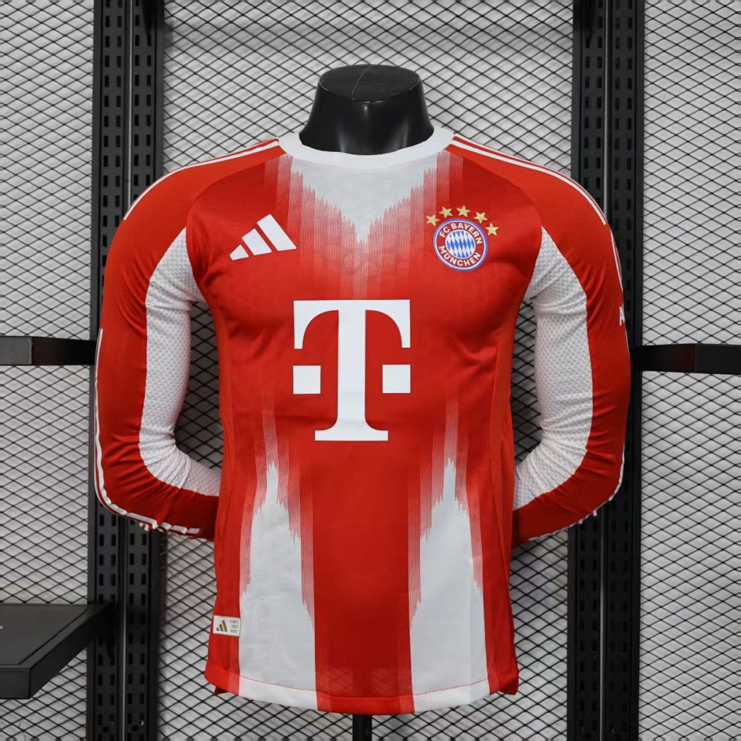 Bayern Munich 25/26 Home Long Sleeve Football Shirt