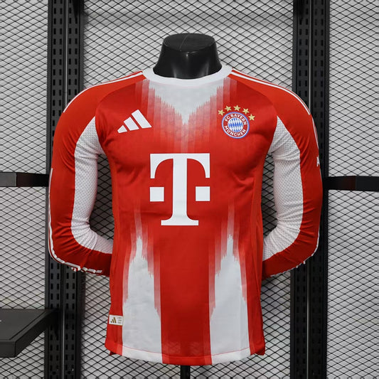 Bayern Munich 25/26 Home Long Sleeve Football Shirt