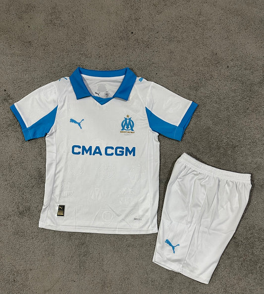Kids Marseille 25/26 Home Football Shirt