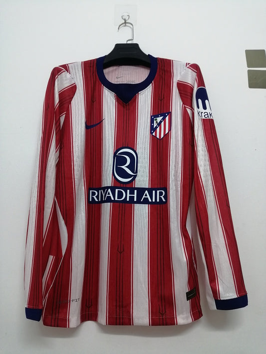Atlético Madrid 26/27 Home Long Sleeve Player Version Football Shirt