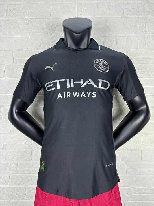 Manchester City 25/26 Away Black Football Shirt