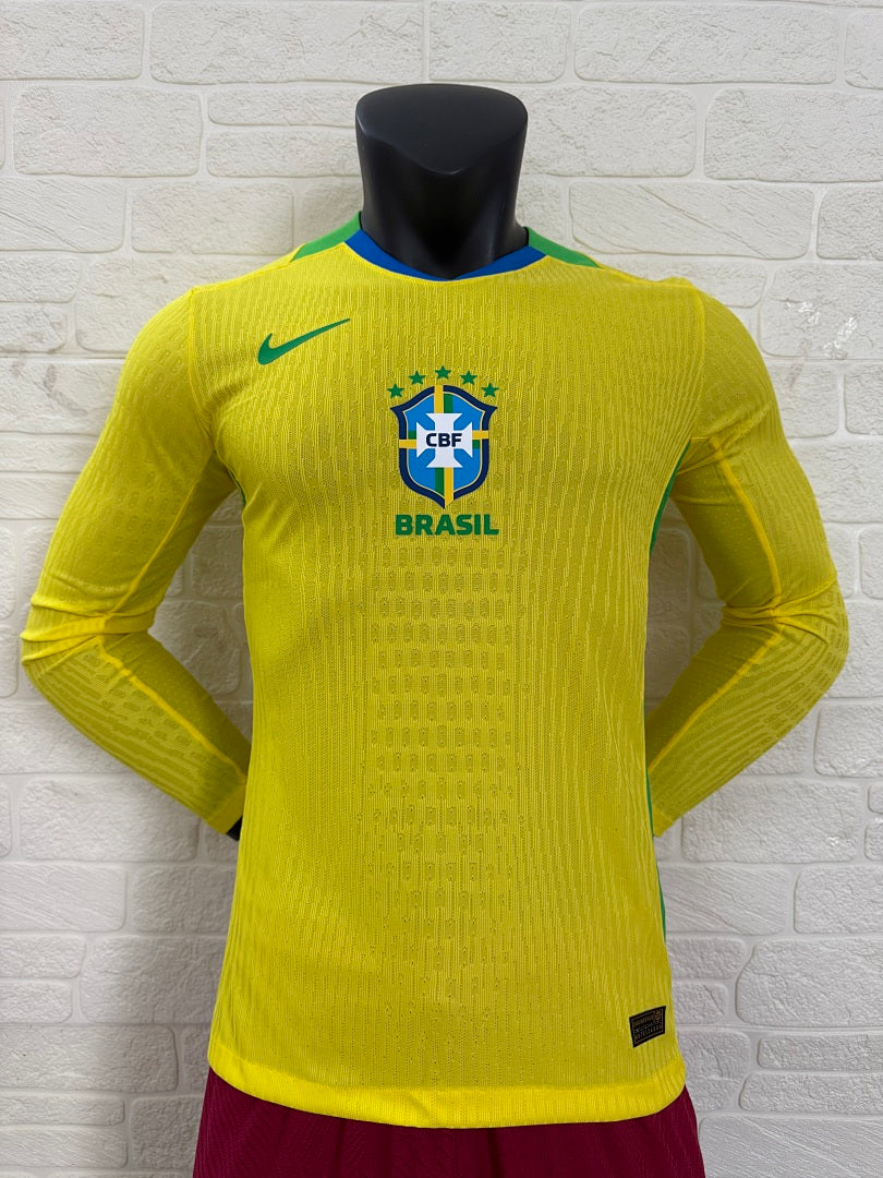 Brazil 25/26 Home Long Sleeve Football Shirt