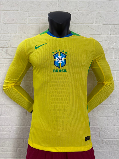 Brazil 25/26 Home Long Sleeve Football Shirt