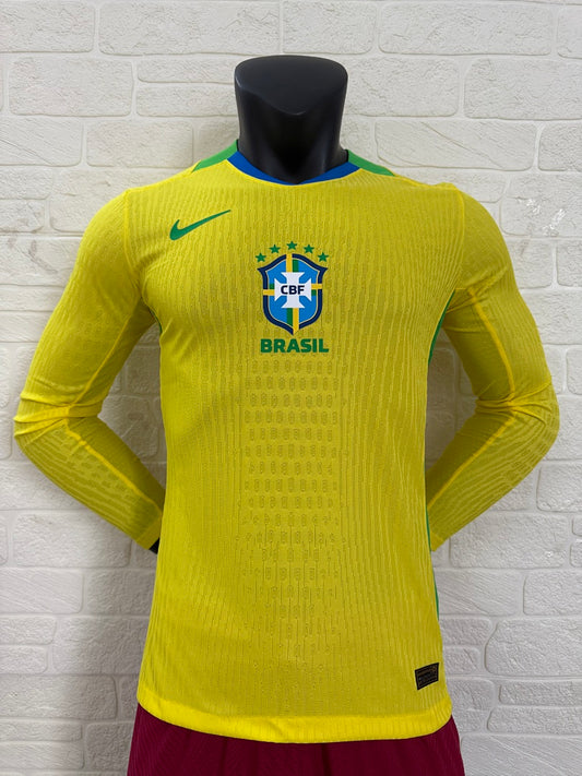 Brazil 25/26 Home Long Sleeve Football Shirt
