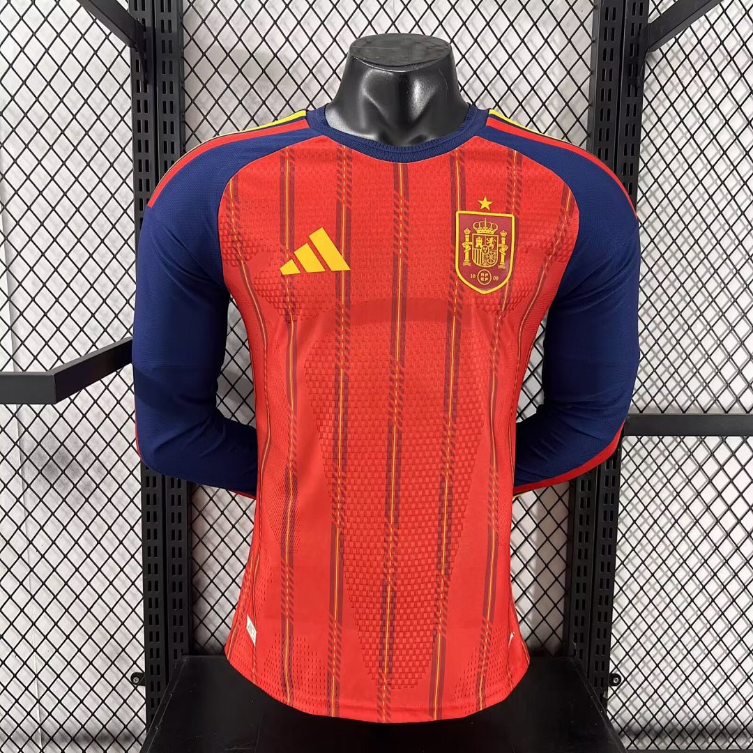 Spain 2026 Home Long Sleeve Football Shirt
