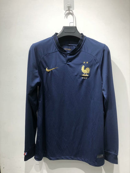 France 22/23 Home Long Sleeve Football Shirt