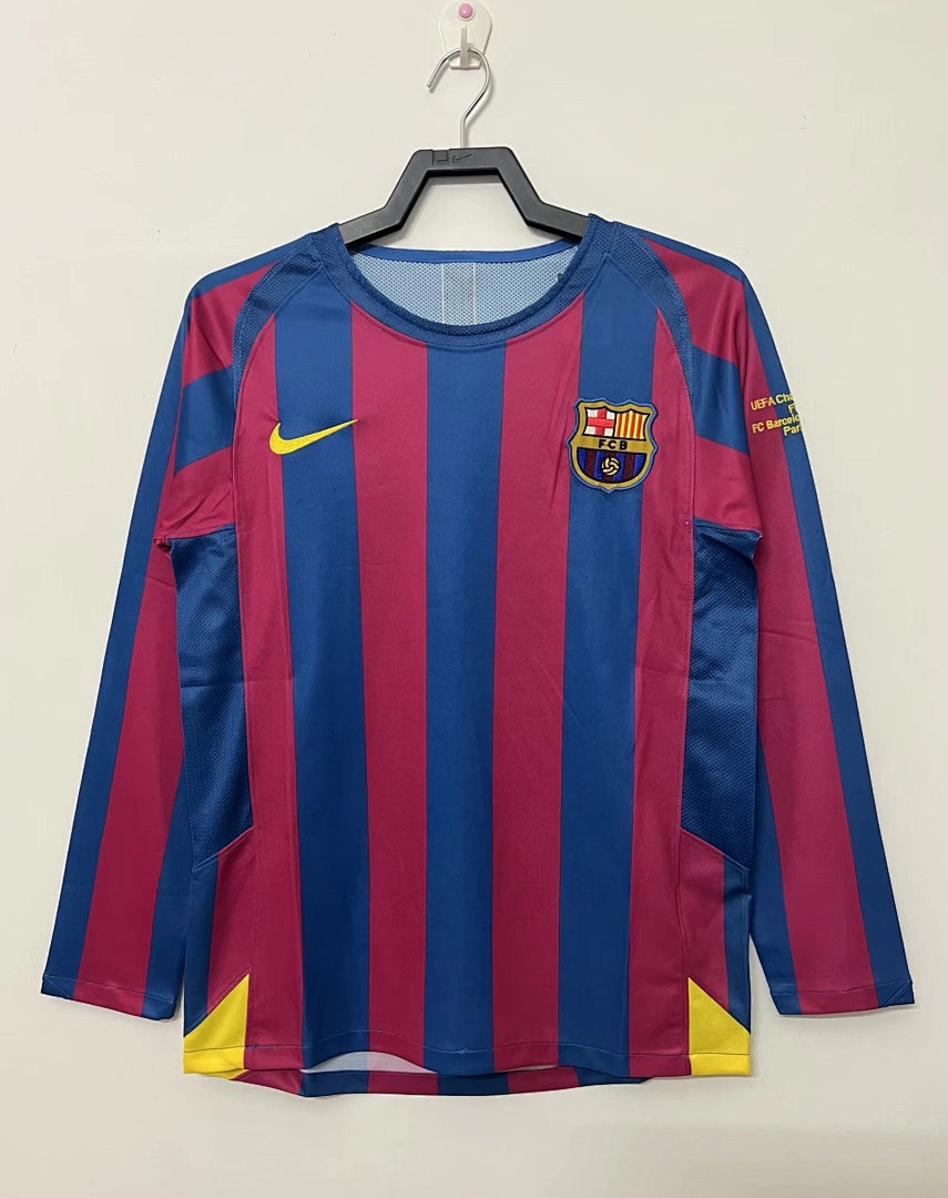 Barcelona 05/06 Home Long Sleeve Football Shirt