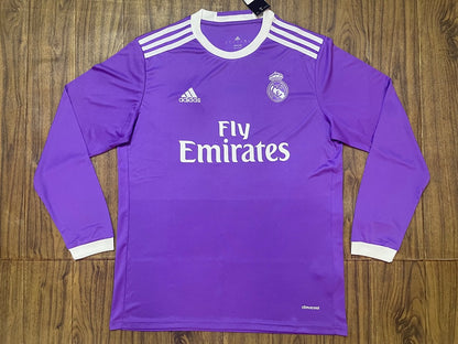Real Madrid 16/17 Away Long Sleeve Football Shirt