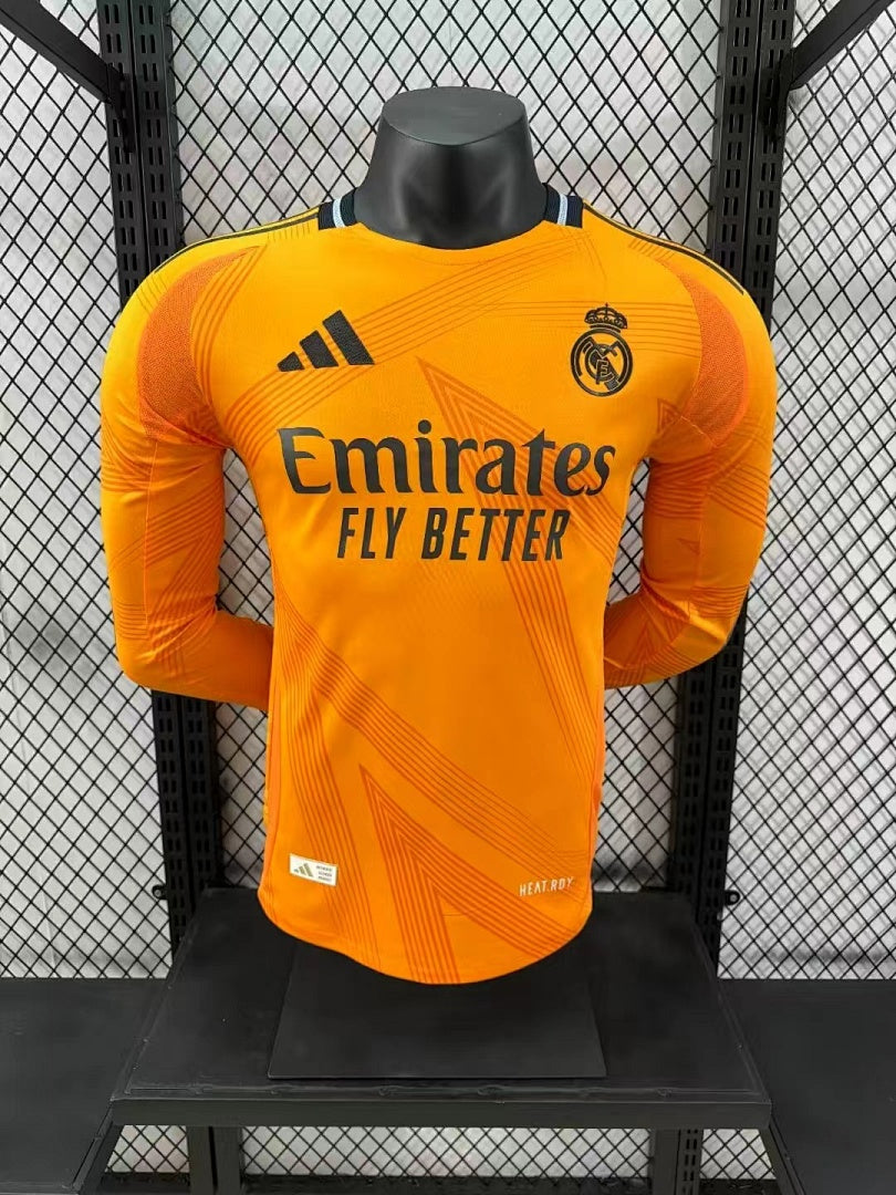 Real Madrid 24/25 Away Long Sleeve Football Shirt