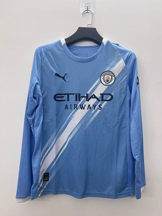 Manchester City 25/26 Home Long Sleeve Football Shirt
