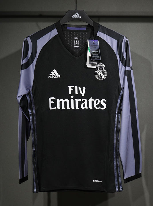 Real Madrid 16/17 Away Player Version Long Sleeve Football Shirt