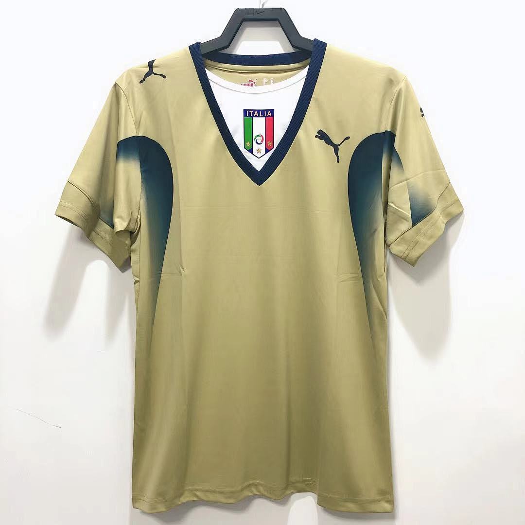 Italy 2006 Goalkeeper Gold Football Shirt