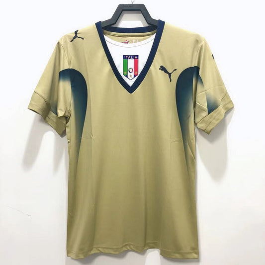 Italy 2006 Goalkeeper Gold Football Shirt