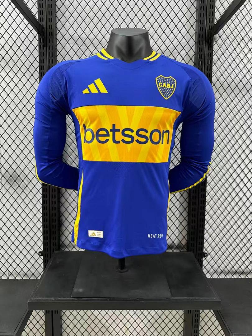 Boca Juniors 24/25 Home Long Sleeve Football Shirt