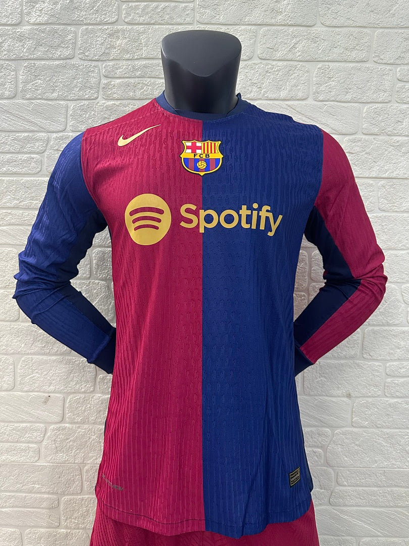 Barcelona 24/25 Home Long Sleeve Football Shirt