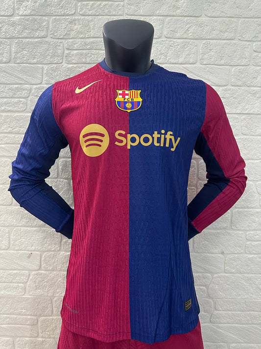 Barcelona 24/25 Home Long Sleeve Football Shirt