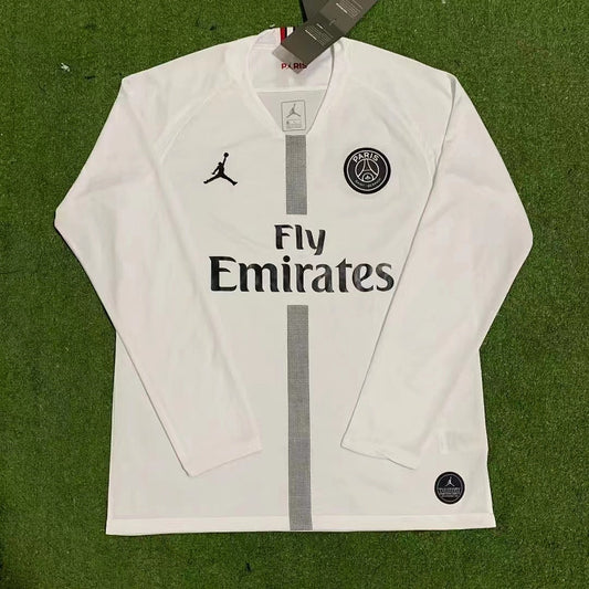 Paris Saint-Germain 18/19 White Long Sleeve Football Shirt