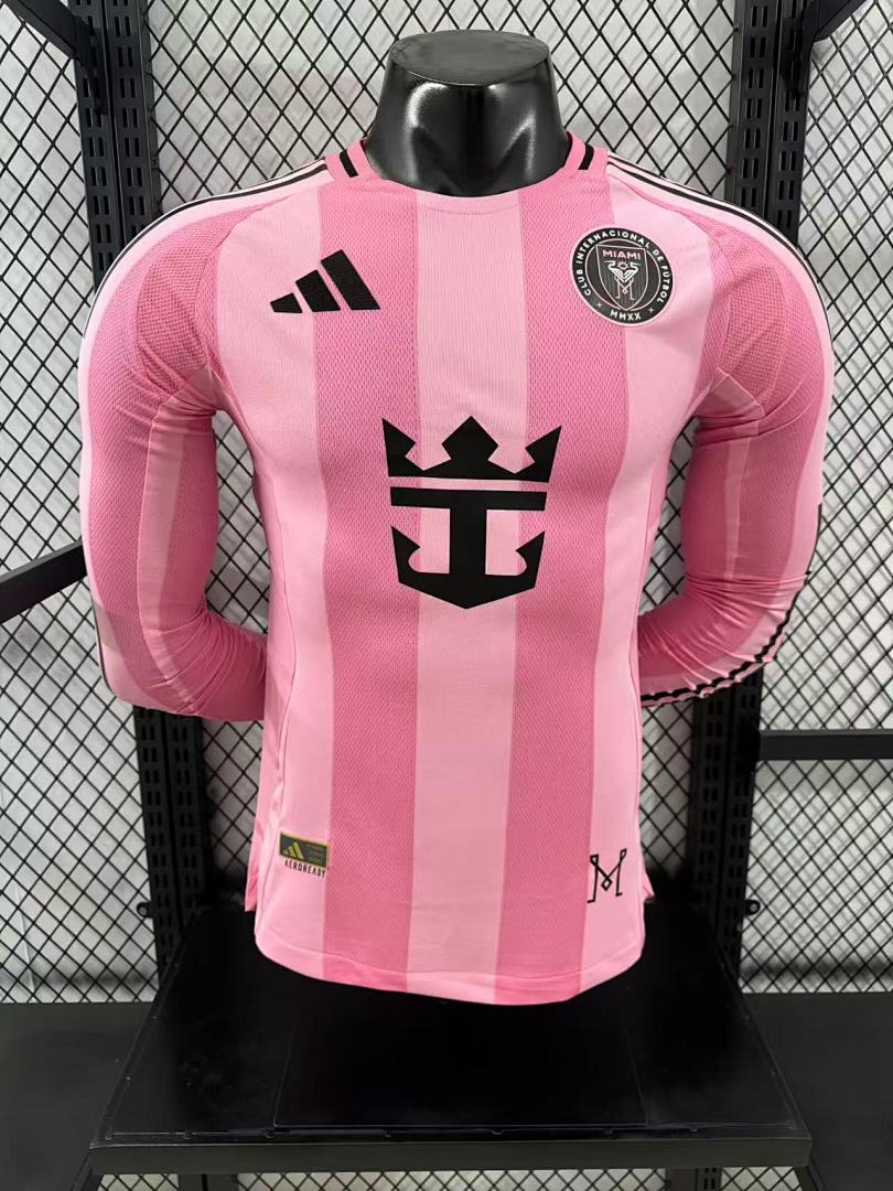 Inter Miami 25/26 Home Long Sleeve Football Shirt
