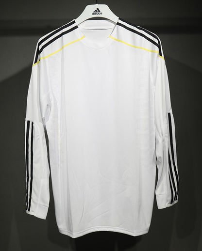 Real Madrid 09/10 Home Player Version Long Sleeve Football Shirt