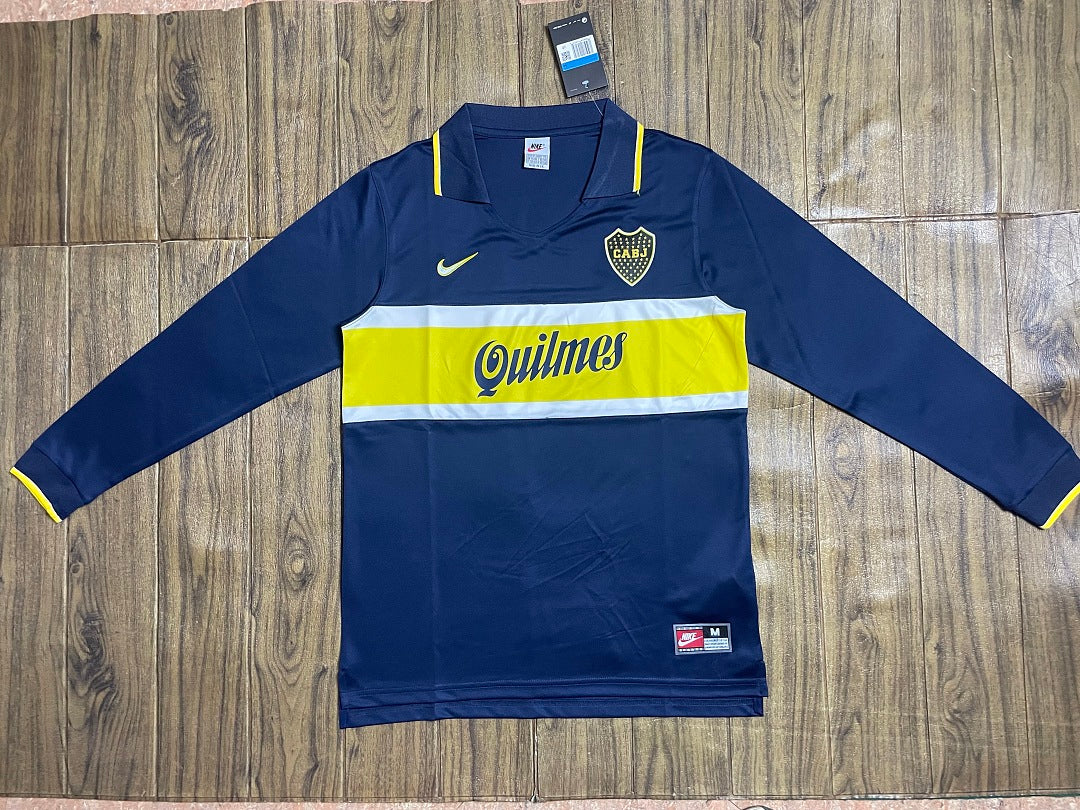Boca Juniors 96/97 Home Long Sleeve Football Shirt