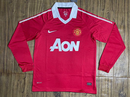 Manchester United 10/11 Home Long Sleeve Football Shirt