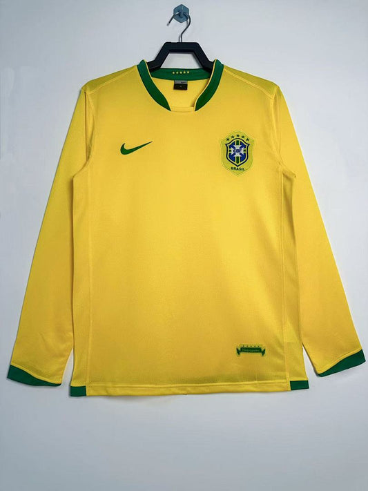 Brazil 2006 Home Long Sleeve Football Shirt