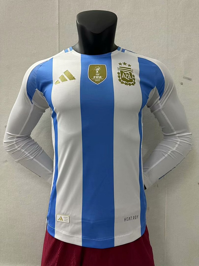 Argentina 24/25 Home Long Sleeve Football Shirt