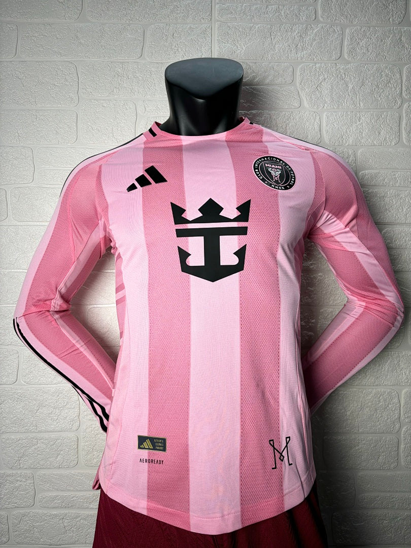 Inter Miami 25/26 Home Long Sleeve Football Shirt