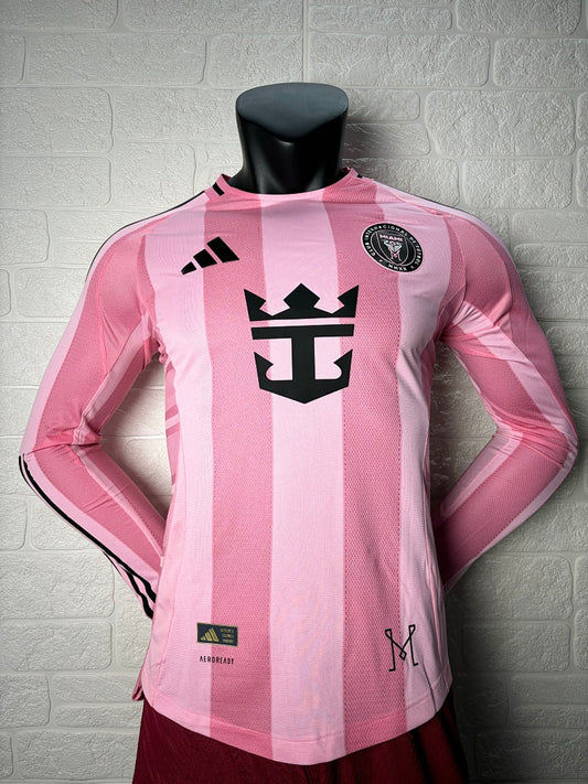 Inter Miami 25/26 Home Long Sleeve Football Shirt