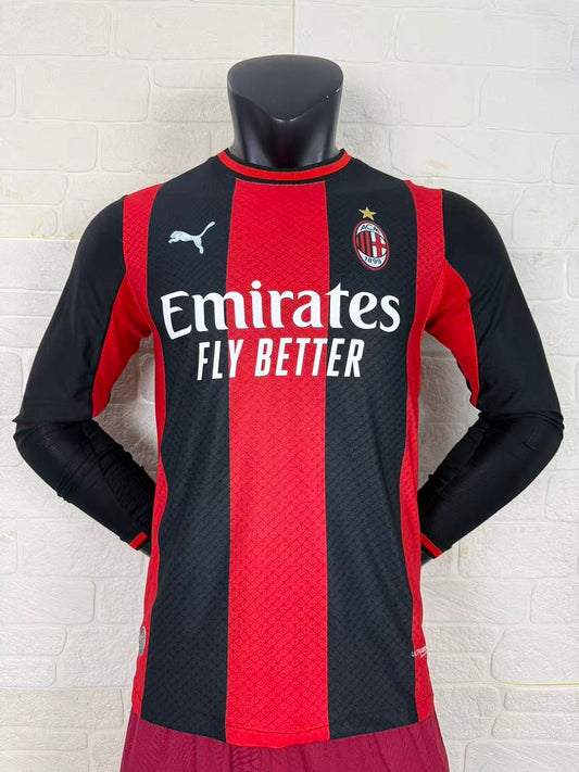 AC Milan 26/27 Home Long Sleeve Player Version Football Shirt