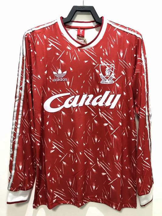 Liverpool 89/91 Home Long Sleeve Football Shirt