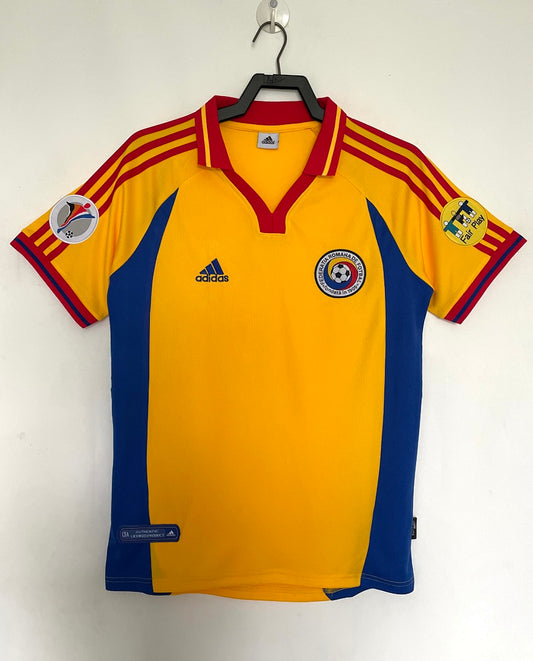 Romania 2000 Home Football Shirt
