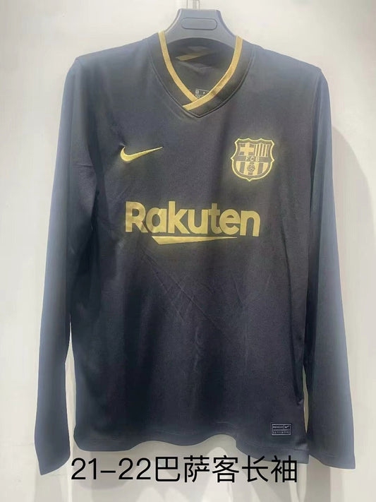 Barcelona 21/22 Away Long Sleeve Football Shirt