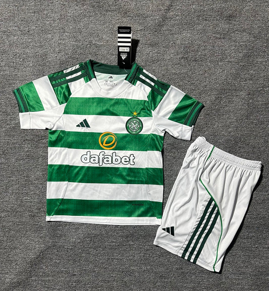 Kids Celtic 25/26 Home Football Shirt