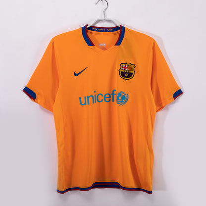 Barcelona 06/07 Away Orange Football Shirt