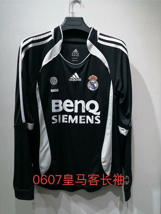 Real Madrid 06/07 Away Long Sleeve Football Shirt