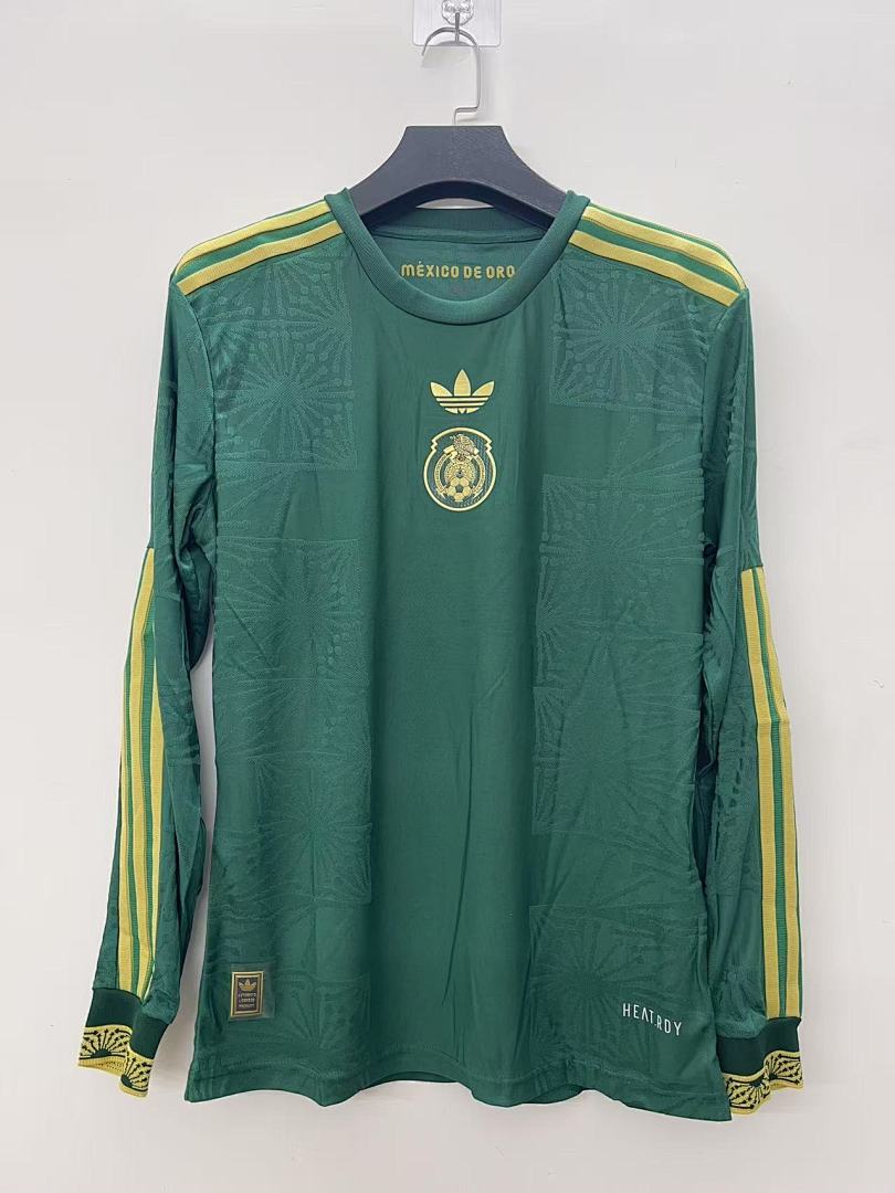 Mexico 25/26 Green Long Sleeve Player Version Football Shirt