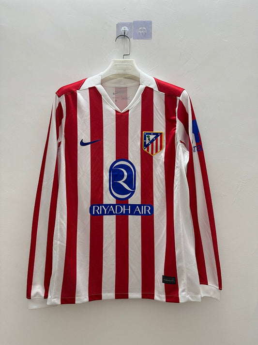 Atlético Madrid 25/26 Home Long Sleeve Football Shirt