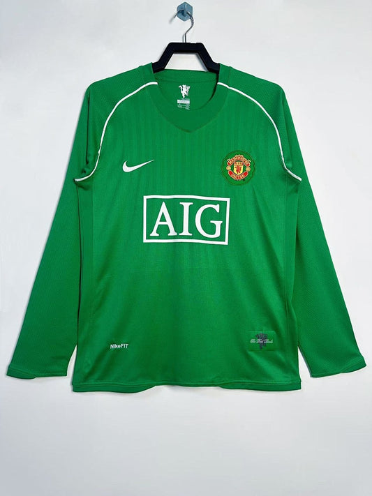 Manchester United 07/08 Goalkeeper Green Long Sleeve Football Shirt