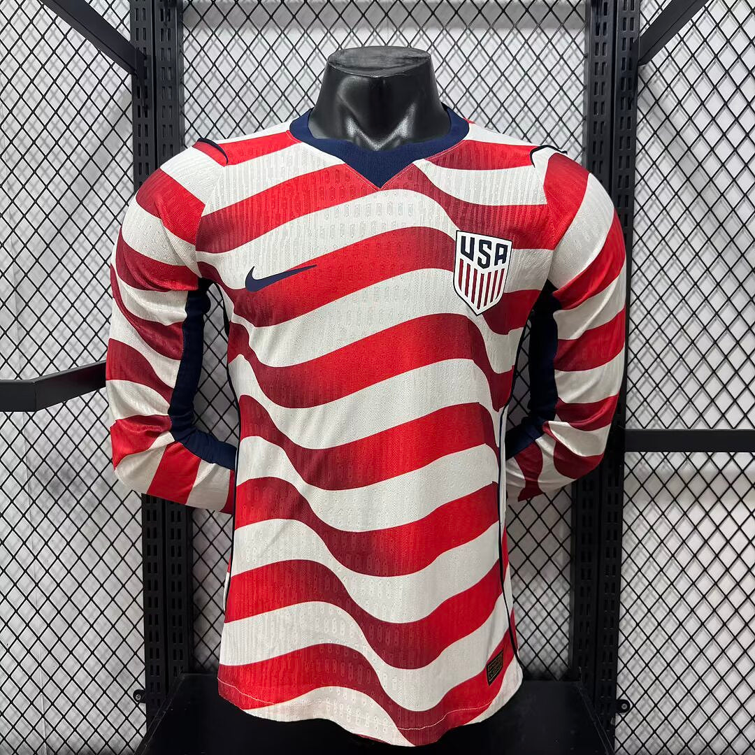 USA 2026 Home Long Sleeve Football Shirt