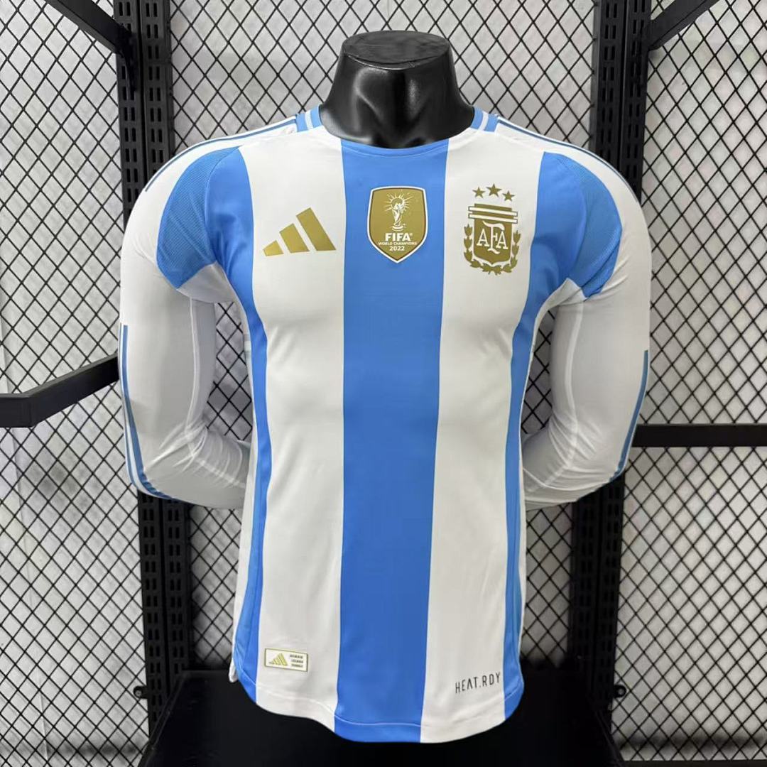 Argentina 2024 Home Long Sleeve Football Shirt