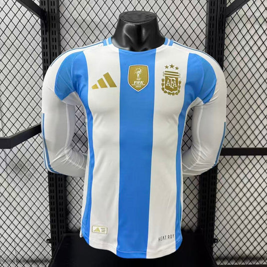 Argentina 2024 Home Long Sleeve Football Shirt