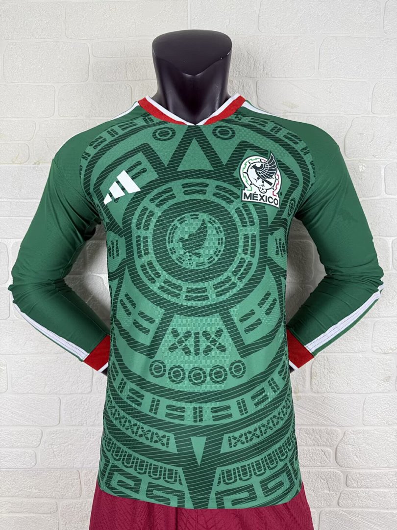 Mexico 26/27 Home Long Sleeve Player Version Football Shirt