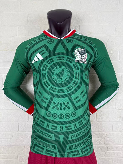 Mexico 26/27 Home Long Sleeve Player Version Football Shirt