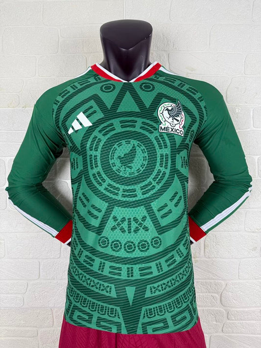 Mexico 26/27 Home Long Sleeve Player Version Football Shirt